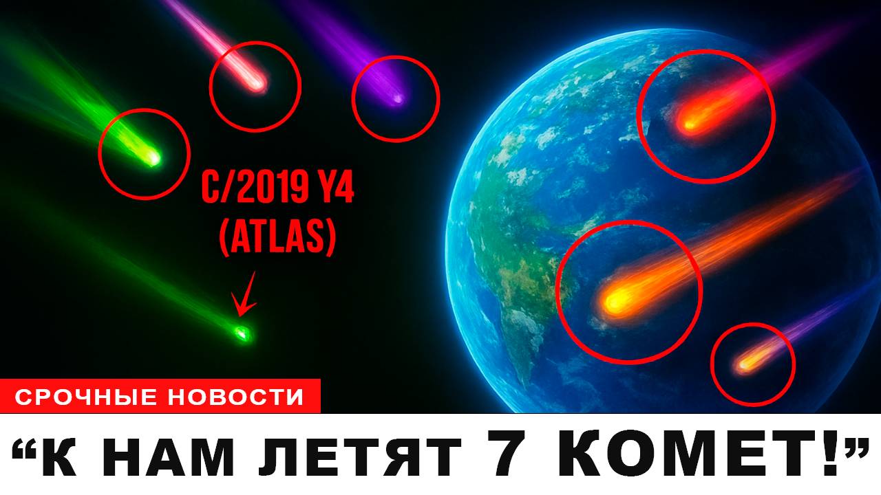 НАСА на страже Семь комет летят к Солнцу у 3IATLAS появился спутник
