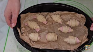 Круассаны, 2 вида начинок