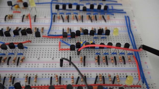 Binary Counter (цифровой счётчик) на транзисторах