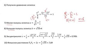 Определение типа линии второго порядка, которую задаёт уравнение, изображение ее графика (РЗ 2.7)