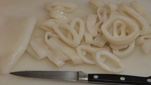 Макароны с кальмарами