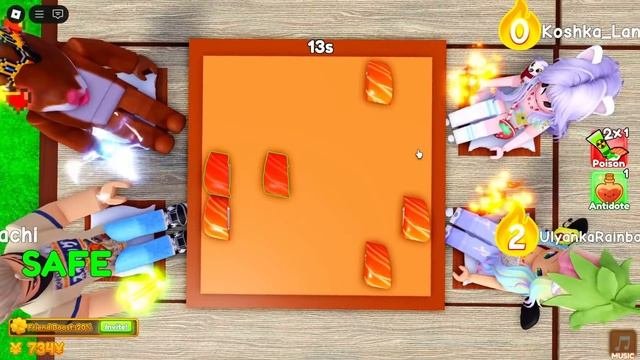 ВЫБЕРИ СУШИ И НЕ УМРИ! Poison Sushi Challenge!