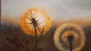 Солнышко.Живопись маслом