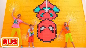 Цветная машина для мамы! Видео от Влада и Ники!