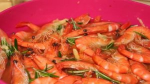 Креветки с розмарином