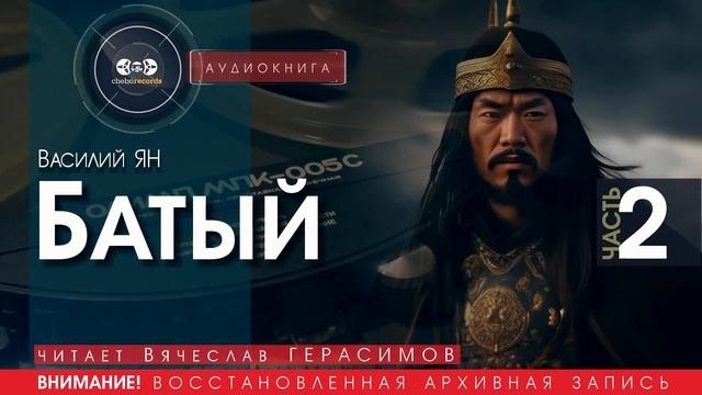Батый - часть 2 - Василий ЯН (читает Вячеслав ГЕРАСИМОВ) | аудиокниги слушать бесплатно онлайн