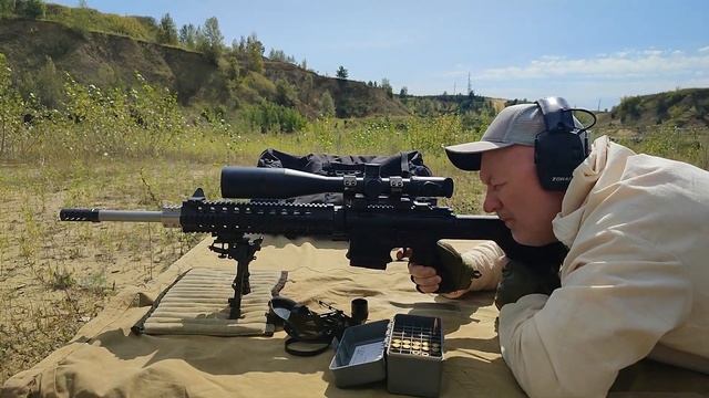 AR10 на 310 метров - разными по весу солидами - прилетит ли боком