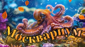 Гигантский осьминог Дофлейна. Кормление осьминога. Океанариум. Москвариум. Октябрь 2025