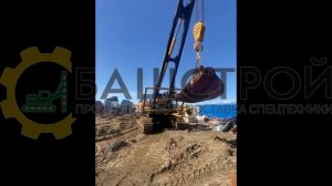 Съемное навесное устройство крана-трубоукладчика на базе экскаватора Sany 330, полуостров Таймыр