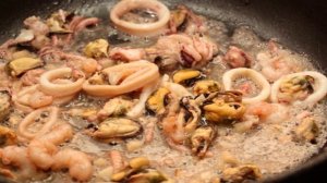 Макароны с морепродуктами