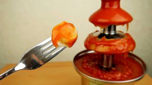 Шоколадный фонтан! Кетчуп, Майонез и Пельмешки!