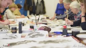 Интенсив "Лотос и водяная лилия" в стиле суми-э