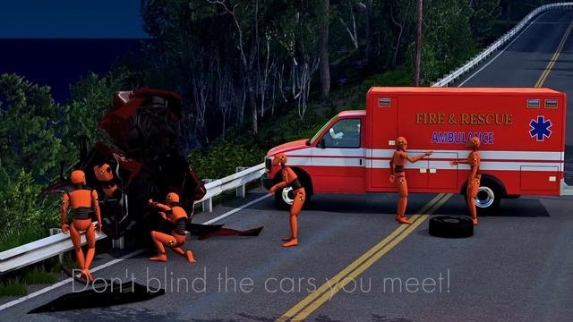 Происшествия на дорогах BeamNG Drive