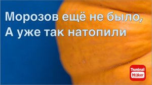 Всё в кучу. Морозов ещё не было, а уже так натопили