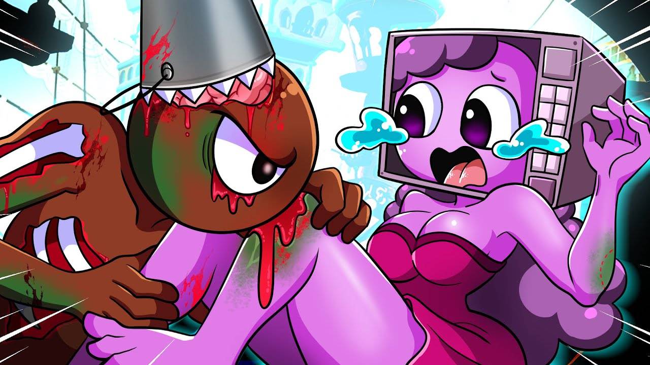 Не кусай меня, Бруд! Пожалуйста, не заражай меня! 🧟♂️💔История любви зомби / Анимация Спрунки смотреть онлайн