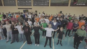 В Серпухове активисты «Здорового Отечества» провели зарядку для молодых спортсменов