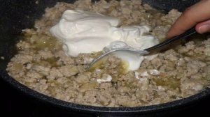 Макароны с куриным фаршем