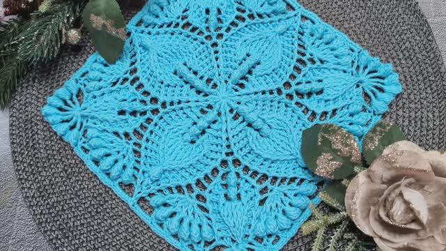 Салфетка ✨ Мотив ✨ Декор ✨ Часть 1 - (1 - 10 ряд) ✨ смотреть онлайн