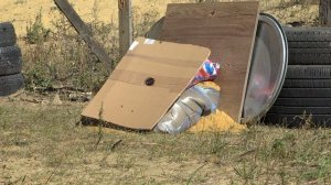 Ловим пули в песок на 300 метров..