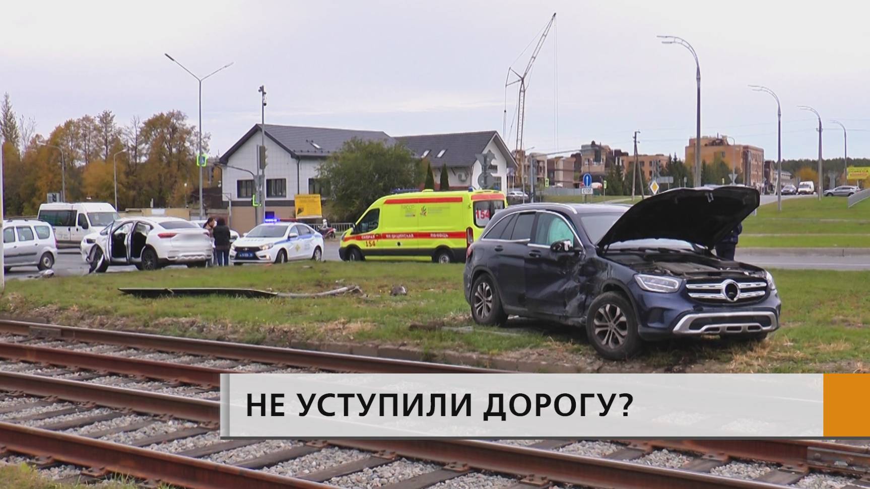 Серьёзная авария произошла на пересечении проспекта Яшьлек и улицы Абдуллы Алиша