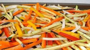 Макароны с овощами