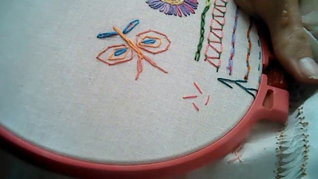 Учимся вышивать. Прямой стежок