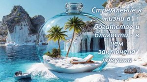 Стремление к жизни в богатстве и благости, в чем заключена ловушка
