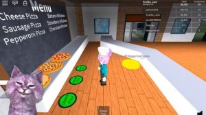 ПИЦЦА в ROBLOX #2 ГОТОВИМ ПИЦЦУ своя пиццерия говорящая КОШКА ЛАНА играет