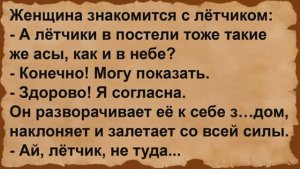 Какие лётчики асы в постели. Сборник анекдотов