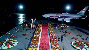 Путин прибыл с государственным визитом в Таджикистан