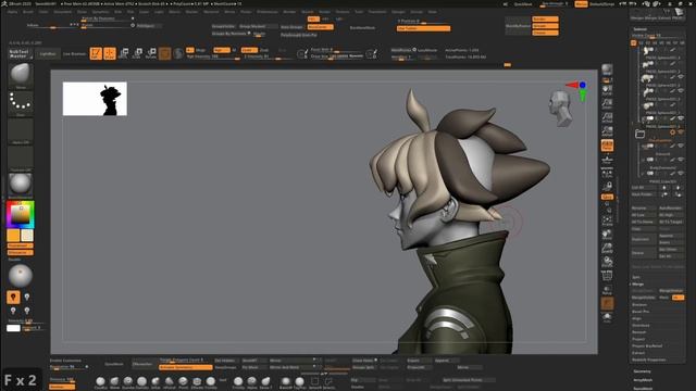 34-Refining The Hair Part1