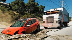 Реалистичные автокатастрофы на шоссе - BeamNG.Drive