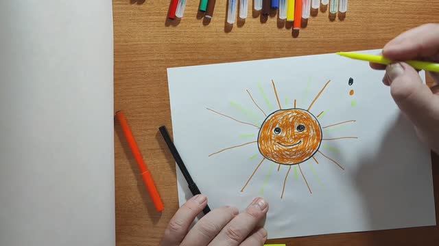 Раз Для детей Рисуем раскрашиваем доброе Солнышко Рисунки развивающие познавательные для малышей