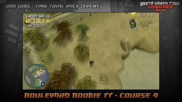 GTA Chinatown Wars - Walkthrough - Time Trial Race - Boulevard Boogie TT - Course 4