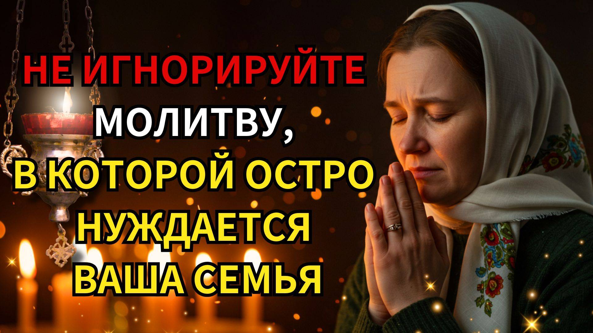 Не игнорируйте эту молитву, она очень нужна вашей семье.