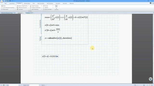 016 Mathcad - Differential Equations
