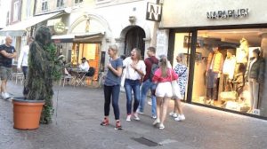 Screaming and running zombie bushman prank awesome reactions