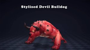 Asset Unity - Stylized Devil Bulldog- Lite Version