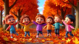 Детский мультик  про осень, мультик для детей,песенка для малышей,развивающие мультики для детей
