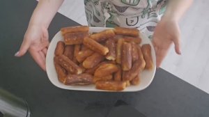 Творожные палочки с яблоком, очень вкусно и просто.