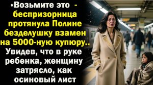 Взамен на купюру маленькая беспризорница отдала безделушку. Увидев Это женщину затрясло...