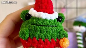 Амигуруми: схема Жабка в колпаке | Игрушки вязаные крючком
