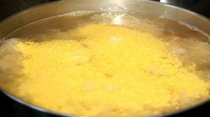 Молочный суп с пшеном