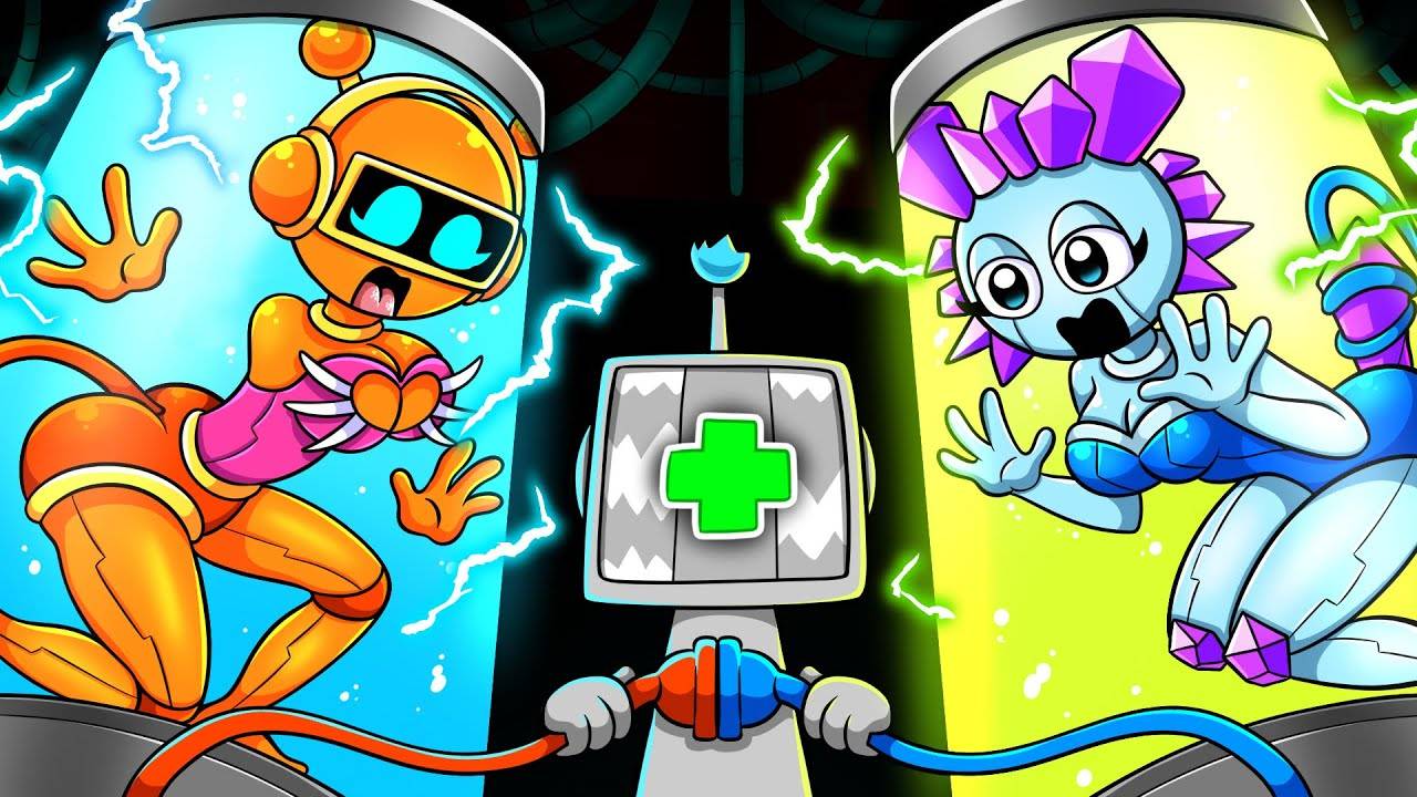 Кто объединил двух Спранки в робота?! 🤖🔥Орен Бот и Тисто Бот | Анимация Спрунки в суперсемейке смотреть онлайн