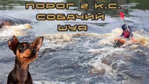 Порог 2 к.с. "Собачий" (Островной) / Карелия / Сплав по реке Шуя на байдарках Шуя-1 #сплав #карелия