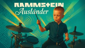 Rammstein - Auslander | 7-летний барабанщик | Vadim VS Drums