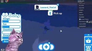 УСЫНОВИЛА ЛЕО в роблокс Adopt Me! ROBLOX  говорящая КОШКА ЛАНА играет