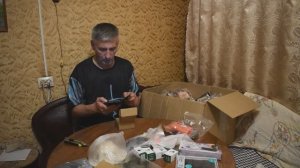 Распаковка 23 коробки с товаром.