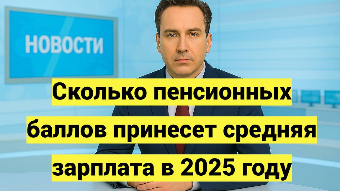 Сколько пенсионных баллов принесет средняя зарплата в 2025 году