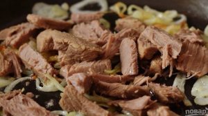 Легкий мясной салат